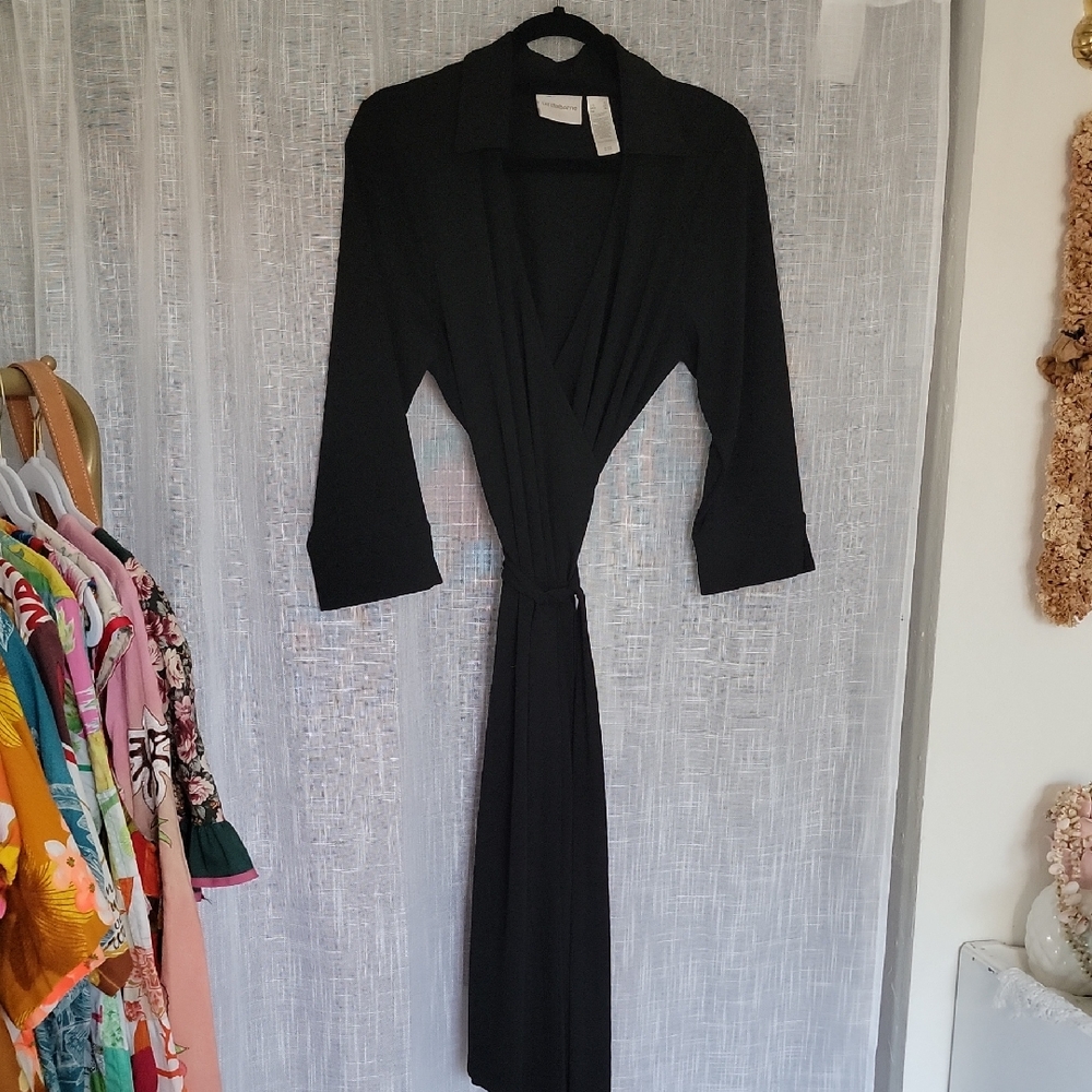 Liz Claiborne Classic Black Wrap Dress